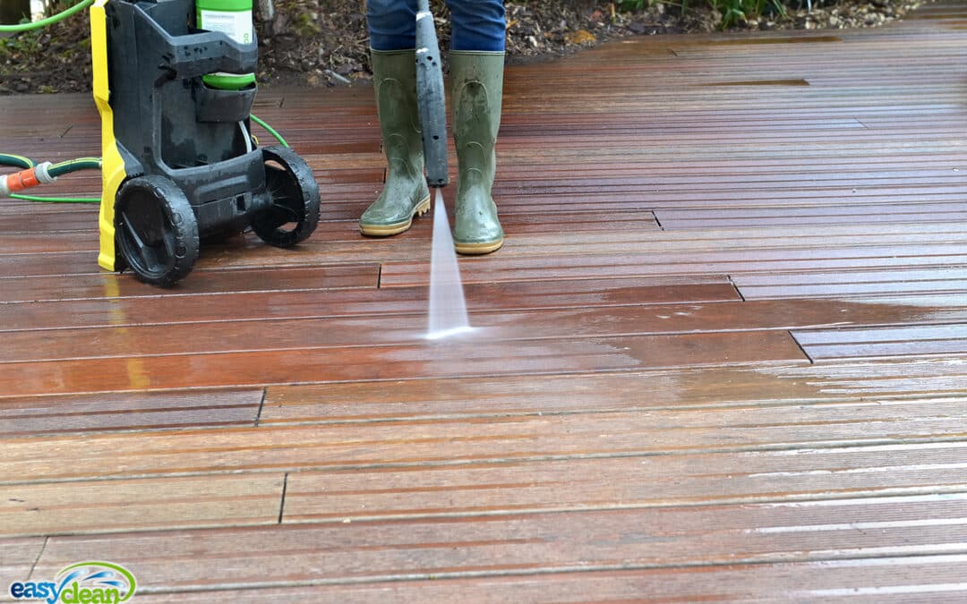 Pressure Washing a Deck