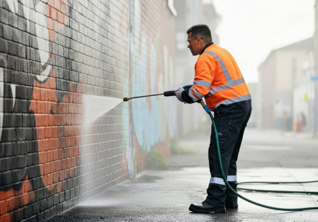 Pressure Washing Graffiti | Easy Clean Carpet Care pressure washing services